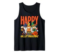 Halloween Ringraziamento Natale Felice HalloThank mas Gnomes Canotta