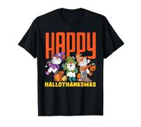 Halloween Ringraziamento Natale Felice HalloThank mas Gnomes Maglietta