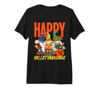 Halloween Ringraziamento Natale Felice HalloThank mas Gnomes Maglietta Premium