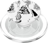 Halloween rococò barocco scheletro toile cranio PopSockets PopGrip per MagSafe