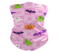 Halloween Rosa A Scacchi Zucca Pipistrello Caldo/Freddo Passamontagna a prova di vento mens scaldacollo Diversi modi di indossare fascia per la testa Maschere per il viso per Escursionismo Lavoro