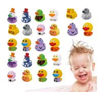 Halloween Rubber - 24 pezzi di doccia assortiti per bambini favori di festa | Giocattoli da bagno galleggianti per borse da trucco o affare, premi di carnevale, sacchetti regalo, regali in aul