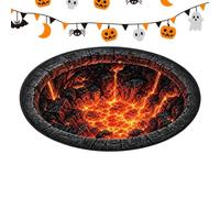 Halloween Rug - 3D Optical Illusion Non Slip Velvet Floor Carpet