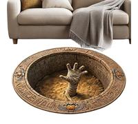Halloween Rug - 3D Optical Illusion non Slip Velvet Floor Carpet