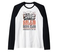 Halloween Salem Club del Libro Strega Spettrale Stagione Maglia con Maniche Raglan