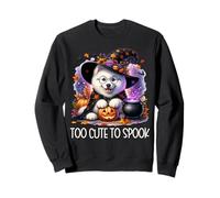 Halloween Samoyed Puppy Is Too Cute To Spook for Witch Felpa