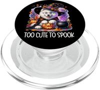 Halloween Samoyed Puppy Is Too Cute To Spook For Witch PopSockets PopGrip per MagSafe