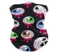 Halloween Sanguinaryalien Eyeballs 26X30Cm Elastico Protezione del Viso Unisex Bandana per Arrampicata Adulto Campeggio