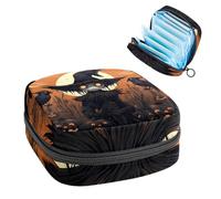 Halloween Scarecrow-1273 - Kit primo ciclo per ragazze, salvaslip assorbenti, borsa mestruale, porta assorbenti con cerniera, organizer per tovaglioli sanitari