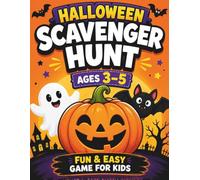 Halloween Scavenger Hunt for Kids Ages 3-5: Fun & Easy Halloween Activity Book for Toddlers & Preschoolers | Indoor & Outdoor Scavenger Hunt Game