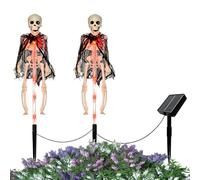 Halloween Scheletri Da Esterno Segnale Osso Umano Luminoso Realistico Da | Statua Da Giardino Halloween Scheletro Solare Per Cortile Feste Garage Cimitero Giardino Bordo Strada Arbusti