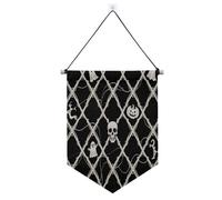 Halloween Scheletro Bianco Decorazioni di Halloween banner appeso alla parete con asta telescopica porta banner appeso decorazioni per Festival & giorno speciale suministros para fiesta de a?o nuevo