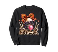 Halloween Scheletro Bubble Gum Zucca Bow Spooky Girl Felpa
