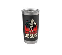 Halloween, Scheletro, Non oggi, Gesù, Horror, Satana, Gotico Bicchiere termico in acciaio inox doppia parete