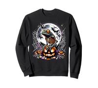 Halloween Scheletro Rana Creepy Spooky Animale Grafica Felpa