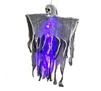 Halloween Scheletro Spettro Con Luce Appeso Ornamento Per Festività Vacanze Haunts Decorazione Della Casa Illuminato Cranio Ornamento Halloween Scheletro Per Il Partito