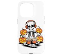 Halloween Scheletro Suonatore di Bongo Bongos Custodia per iPhone 15 Pro