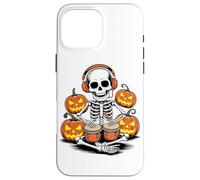Halloween Scheletro Suonatore di Bongo Bongos Custodia per iPhone 16 Pro Max