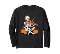 Halloween Scheletro Viola Violino Violista Maglia a Manica