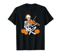 Halloween Scheletro Viola Violino Violista Maglietta