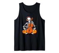 Halloween Scheletro Violoncello Orchestra Violoncellista Canotta