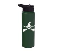 Halloween Scope Incrociate Cappello Strega Scope Incrociate Stainless Steel Insulated Water Bottle