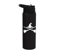Halloween Scope Incrociate Cappello Strega Scope Incrociate Stainless Steel Insulated Water Bottle
