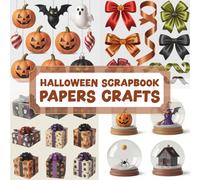 HALLOWEEN SCRAPBOOK PAPERS CRAFTS: Over 100 Craft Elements & Pattern Designs for Wrapping, Decorating, and Scrapbook Journaling