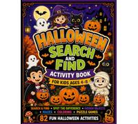 Halloween Search and Find Activity Book for Kids Ages 4-8: Seek and Find, Spot the Difference, Hidden Objects, Mazes, Coloring, and Puzzle Games for Halloween Fun