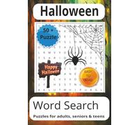 Halloween Search Puzzle Book: Word Searches with Easy to Read Print about Halloween, Halloween Spooky, Ghostly Greetings more 6x9 inches, 110 pages, ... for vacations, Holidays and Free Times