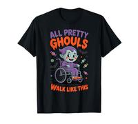 Halloween Sedia a rotelle Costume Handicap Scherzo Ghouls Walk Like Maglietta