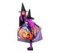 Rubies Set di costume da strega trucco o trattamento per ragazze e bambini, mantello e cappello, ufficiale Rubies per Halloween, carnevale, feste e compleanni