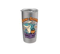 Halloween Shark - Jaw-Some Paura Notte Bicchiere termico in acciaio inox doppia parete