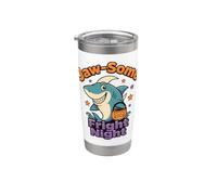 Halloween Shark - Jaw-Some Paura Notte Bicchiere termico in acciaio inox doppia parete