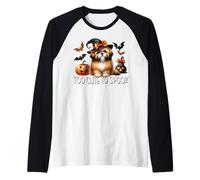Halloween Shih Tzu Puppy Is Too Cute To Spook for Dog Mom Maglia con Maniche Raglan
