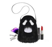 Halloween Shoulder Purse Ghost - Shape Spooky Plush Satchel Bag