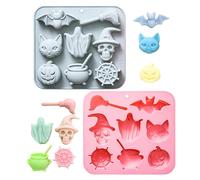 Halloween Silicone Molds, Halloween Bakers Accessory, Easy Homemade Cake for Kitchen Cooking, Baking, Soap Making, Party Planning, Weddings, Home, 6.3x5.71x0.91 inches