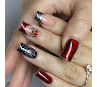 Halloween Silver Spiderweb Francese Falsa Lunghezza Bara ABS Riutilizzabile Facile Applicazione Halloween Silver Web Premere