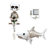 Halloween Skeleton | 1pcs Hallowen Posable Skelleton | Haloween Spiider Web And Giant Spider | Nightstands Bookshelves Windowsills Indoor Garden Living Room Entryway Celebration