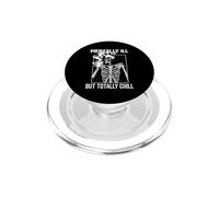 Halloween Skeleton Coffee malato di mente ma totalmente rilassante PopSockets PopGrip per MagSafe
