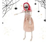 Halloween Skeleton Decorations - Scary Patio Girl Skeleton Outdoor Prop