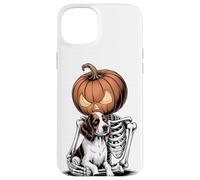 Halloween Skeleton English Springer Spaniel Custodia per iPhone 15 Plus