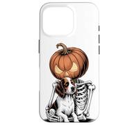 Halloween Skeleton English Springer Spaniel Custodia per iPhone 16 Pro