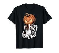 Halloween Skeleton English Springer Spaniel Maglietta