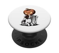 Halloween Skeleton English Springer Spaniel PopSockets PopGrip Adesivo