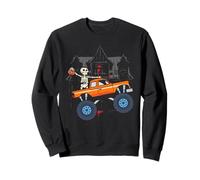 Halloween Skeleton Equitazione Monster Truck Felpa