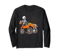 Halloween Skeleton Equitazione Monster Truck Maglia a Manica