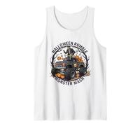 Halloween Skeleton Equitazione Un Monster Truck Canotta