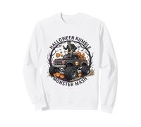 Halloween Skeleton Equitazione Un Monster Truck Felpa