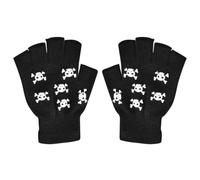 Halloween Skeleton Gloves | Luminous Half Finger Halloween Mitten